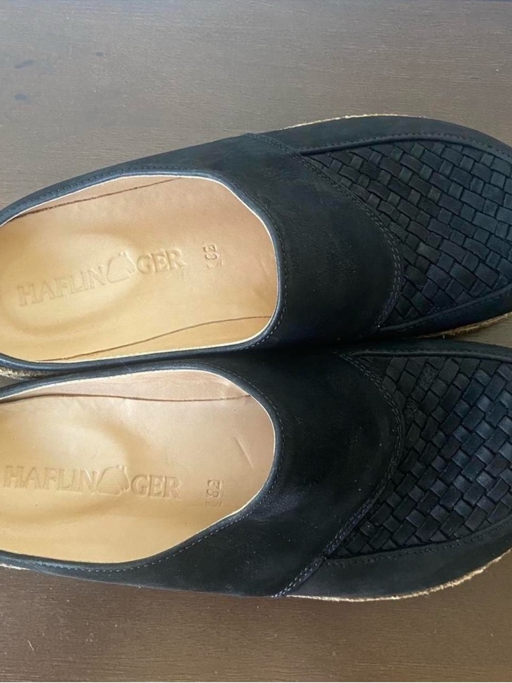 Haflinger “Neo” Black Slip-On Mules - Picture 2 of 6